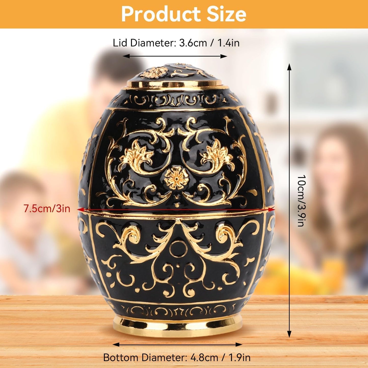 Retractable Toothpick Holder Portable Toothpick Dispenser Hand Push Toothpicks Case Automatic Retro Pop up Toothpicks Storage Organizer Container for Kitchen Home Restaurant Decoration(Gold+Black)