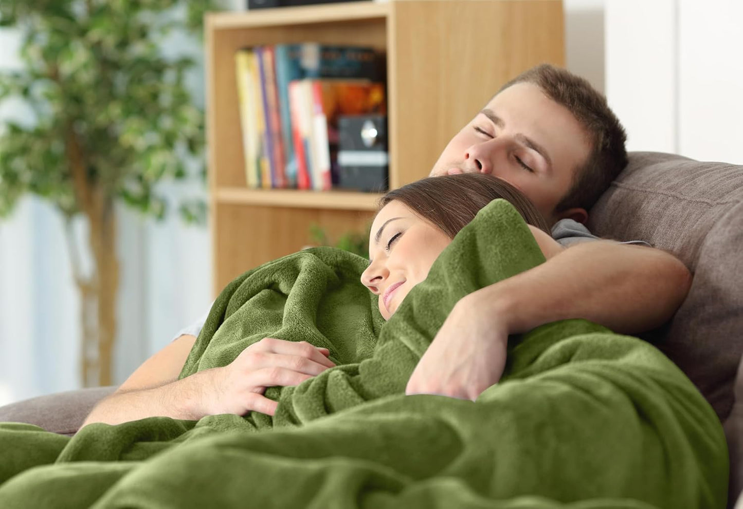 Utopia Bedding Fleece Blanket - Twin Size Olive (60x80 Inches) | Ultra Soft, Warm & Cozy All-Season Decor
