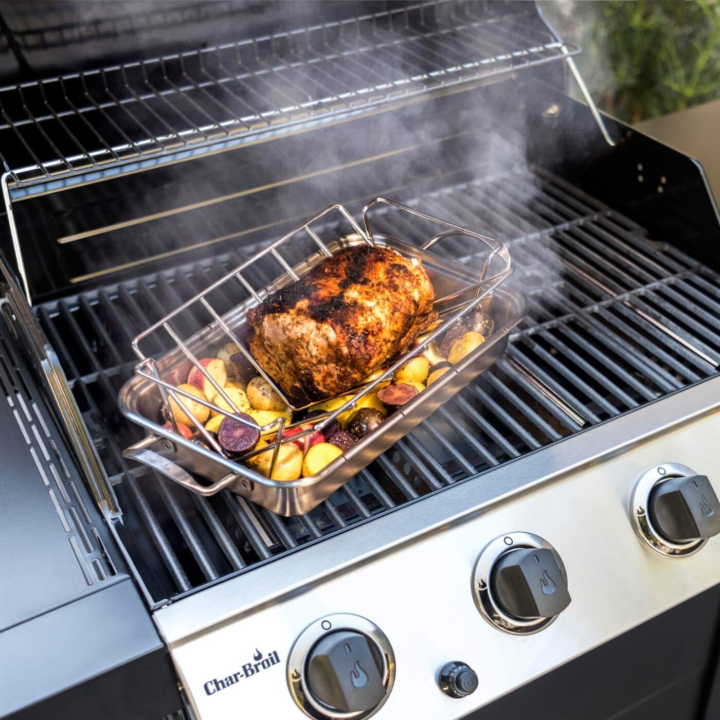 KAMaster V-Shaped Turkey Roasting Rack,Stainless Steel Rib Rack for Smoking and Grilling,Dual-Purpose Turkey Rack/Rib Rack for Big Green Egg,Kamado Grill Joe,Weber,Primo,Vision and etc.