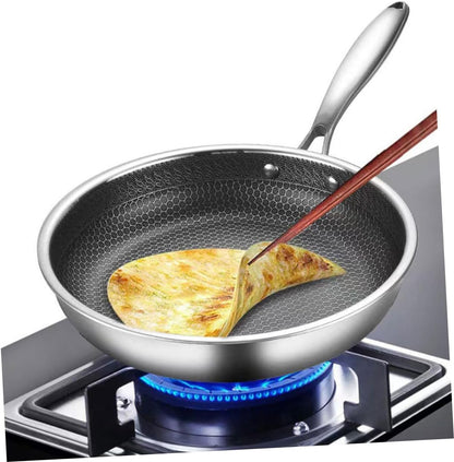 Stainless Steel Omelette Pan, Non Stick Honeycomb Frying Pan for Cooking, Small Egg Frying Pan