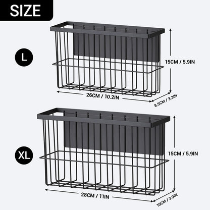 2-Pack Magnetic Basket, Dryer Ball Holder for Laundry Room Organization