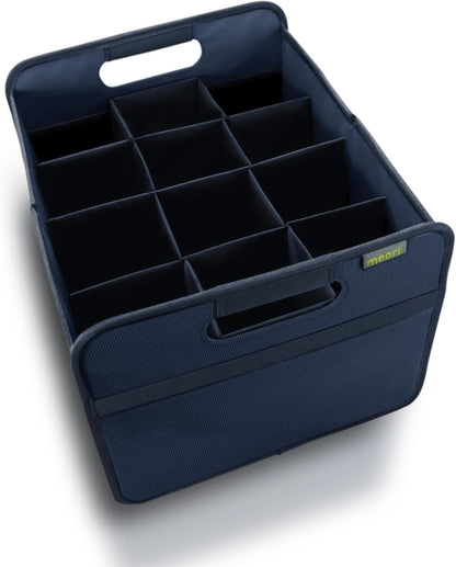 12 B100293 meori Marine Foldable Wine Carrier Blue Protects Carry Glassware Liquor Storage Bottle Shopping Travel