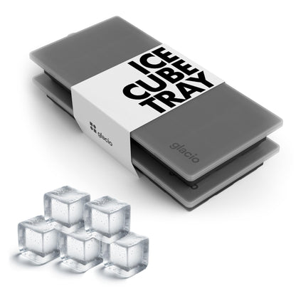 Ice Cube Tray – Small Silicone Molds with Lids, BPA-Free and Flexible for Cocktails and Beverages – Set of 2