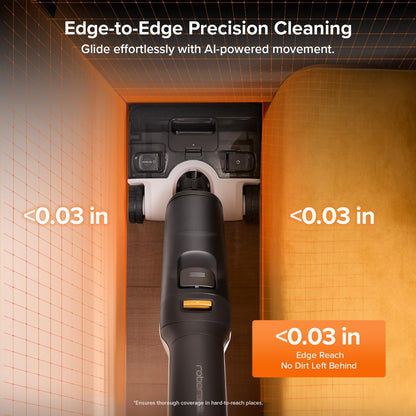 roborock F25 ALT Vacuum Mop, Wet Dry Vacuum Cleaner, Cordless Hard Floor Cleaner Machine with AI Assistant Wheels, 180° Lie-Flat, 194°F Hot Air Flash Drying & Self Cleaning Electric Mop