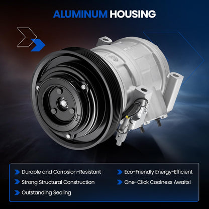 SYKRSS 68311 Air Conditioning A/C Compressor with Clutch Compatible with Toyota Celica 2000-2005 1.8L L4 GAS