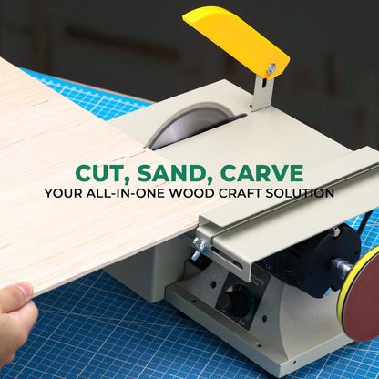 Flyrivergo Advanced Jewelry Rock Saw for Cutting Rocks, 110V 1380W Lapidary Saw Rock Cutter Mini Table Saw for Crafts Lapidary Equipment for DIY Gemstone Cutting Grinding Woodworking Carving
