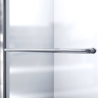 DreamLine Infinity-Z Semi-Frameless Sliding Shower Door | For openings from 44" up to 48" | Clear Glass in Chrome | SHDR-0948720-01