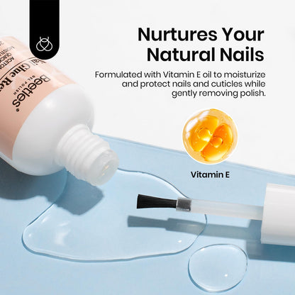 Beetles Nail Prep Kit Nail Dehydrator and Primer Nail Care Tool Kit 20ml Large Capacity Acid-Free & Hema-Free Dehydrate Bond Primer with Manicure Tools for Acrylic Nail Gifts for Women