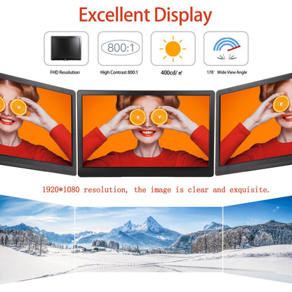 Benmiuko 24 inch Monitoring Display Screen Security Camera Monitor LCD Multi Functional Interface HDMI, BNC, VGA, AV, USB Input CCTV Computer Monitors Built in Speaker 1920x1080 Full HD