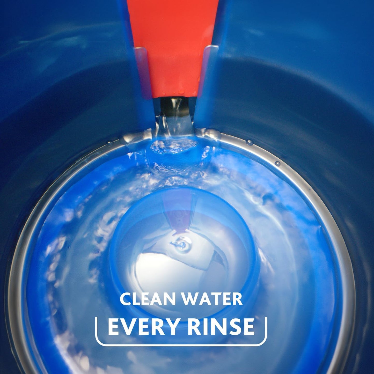 O-Cedar RinseClean Spin Mop & Bucket System - Effortless Cleaning with Water | Eliminates 99% of Bacteria