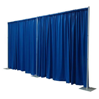OnlineEEI Pipe & Drapes Portable Stand Kit, 8FT x 20FT Photo Backdrop Set with Portable Stand, Photography Background for Weddings, Birthday Parties, Business Events (Royal)