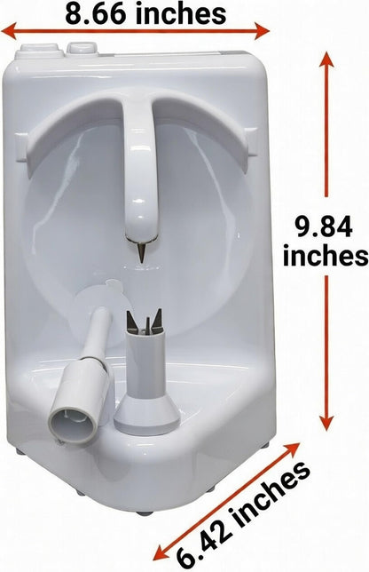 Automatic Orange Peeler Profesional Peels 3 Fruits/Vegetables Per Minute Electric Apple/Orange/Potato Peeler Rust-Resistant, Easy Cleanup, Plastic & Stainless Steel, White