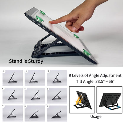 YINGWOND Rechargeable A4 Light Pad with Stand,7100LUX Magnetic Diamond Art Light Board,3 Light Colors,Adjustable Brightness,Portable Wireless Light Box for Tracing,Drawing,Sketching