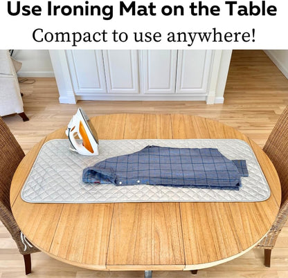Evelots Ironing Mat Pad for Top of Washer, Dryer, Table - Portable Iron Board Replacement, Heat Resistant