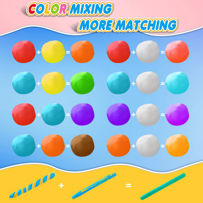 Magic Clay - Air Dry Clay 84 Colors, Modeling Clay for Kids with Tools, Soft & Ultra Light, Toys Gifts for Age 3 4 5 6 7 8+ Years Old Boys Girls Kids