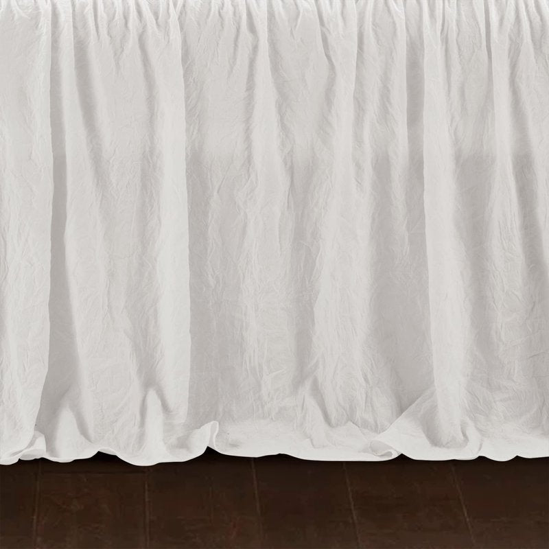 Lush Decor Ruffle Skirt Daybed Cover 5 Piece Set 39"W x 75"L White - Ruffled Bedding Set - Farmhouse Bedding Twin Bedspread - Twin Bedspread