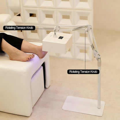 KIPPDURO 78W UV LED Nail Lamp for Feet & Hands, Rechargeable Cordless Gel Polish Dryer with Smart Sensor, 360° Adjustable Stand, Fast Curing Light for Home Salon & Pedicure White