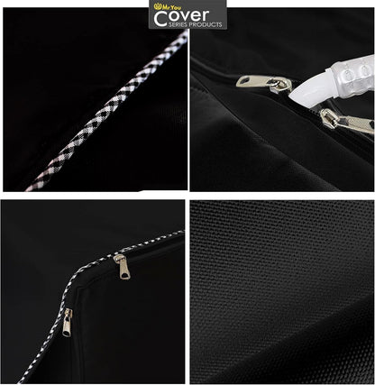 Portable Washing Machine Cover, Waterproof Top Load Washer Dryer Cover (20" x 20" x 34", Black)