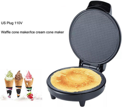 Yosoo 1200W Nonstick Waffle Cone and Bowl Maker, DIY Home Kitchen, Temperature Control, Easy Maintenance