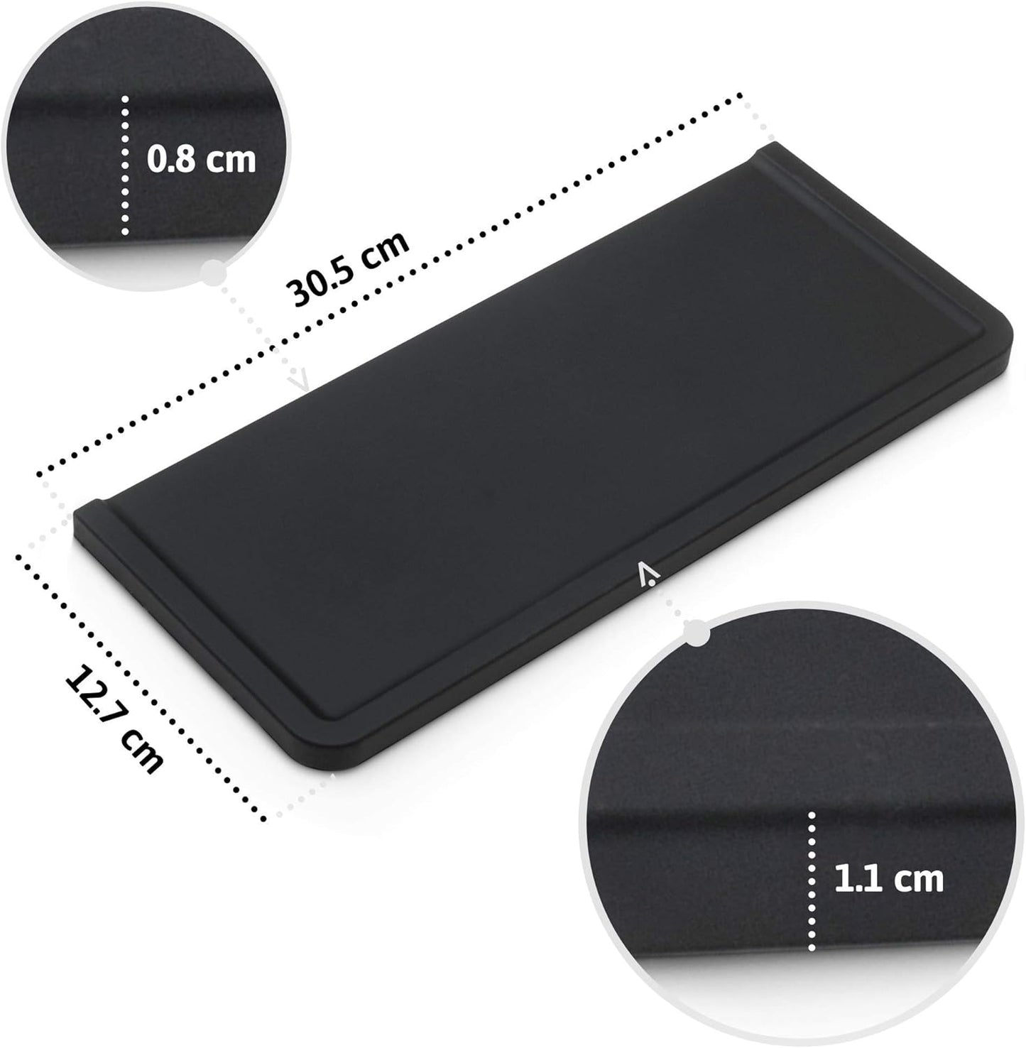 XUNADA Large Espresso Tamping Mat (5” x 12”) - Ultra Thick Premium Coffee Tamper Pad, Strong Grip Silicone Tamp Station