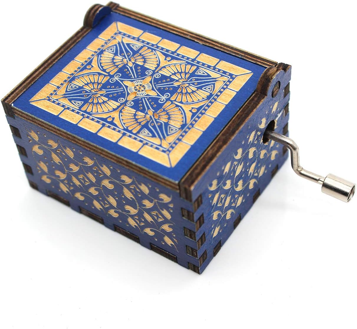 1 Set ukebobo Wooden Color Painted Music Box I Love You to The Moon and Back Color Painted Music Box, Gifts