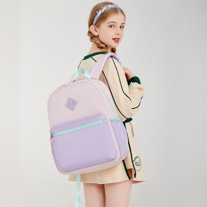 abshoo Kindergarten Backpack for Girls Preschool Backpacks School Bookbag for Kids 4-8(Purple and Pink)
