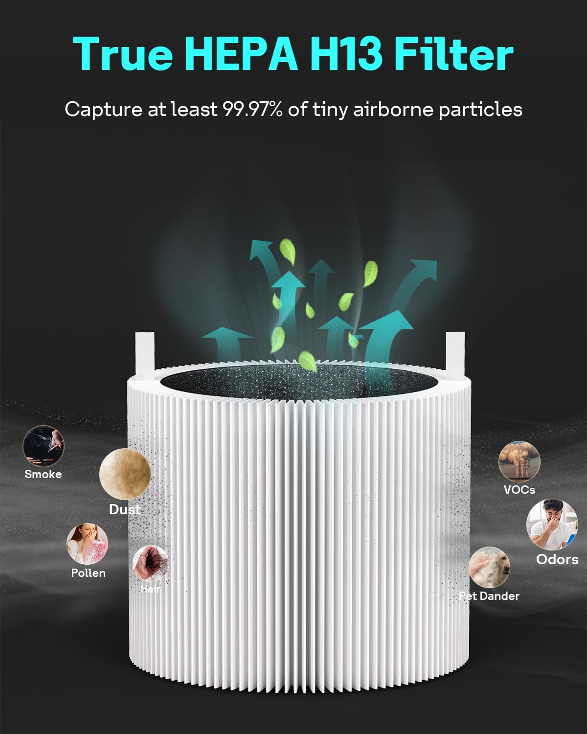 Leemone 4 Pack FMINI Filter Replacement for Blueair Blue Pure Mini Max Air Purifiers