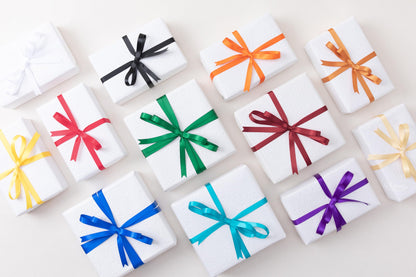 Keypan Rainbow Satin Ribbon 3/8 Inch x 12 Rolls Total 60 Yards Double-Faced Colorful Ribbons for Crafts Flower Bouquet Gift Wrapping Paper Bows Wedding Invitations