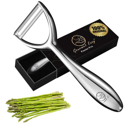 Vegetable Peeler, Premium Stainless Steel Potato Peeler, High Tensile Ultra Sharp Blade Fruit and Food Slicer, Y Shaped with Ergonomic Non-Slip Handle, Dishwasher Safe with 5 Years Warranty
