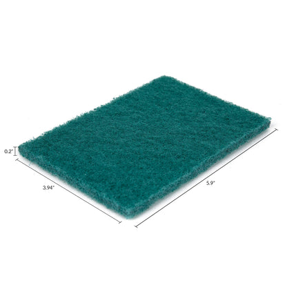 50-Pack Heavy Duty Green Scouring Pads 4x6 Inch | Reusable Non-Scratch Scrub Pads for Kitchen, Dishes, Pots, Pans, Grills & Household Cleaning | Multipurpose Scrubbers for Tough Stains