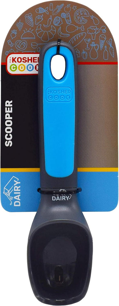 Dairy Blue Ice Cream Scooper - Non Stick Silicone for Serving Hot and Cold Foods, Kitchen Accessories