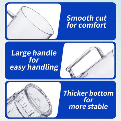 Mifoci 12 Pcs 26 oz Plastic Beer Mugs with Handles Plastic Clear Cup Drinkware Steins Bulk Reusable Acrylic Beer Drinking Cups with Handle for Drinking Restaurant Bar Home