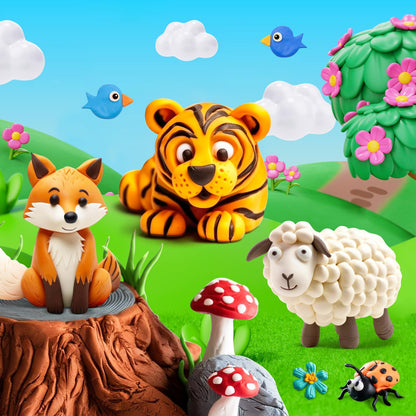FAGNBED Air Dry Clay 192 Colors, Modeling Magic Clay Set with 3 Sculpting Tools, Arts Crafts Gift for Kids and Beginners
