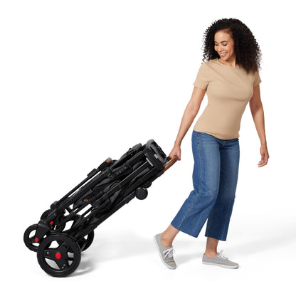 Radio Flyer Voya Stroller Wagon, for Ages 6+ Months, Extra Tall Sides, Push or Pull, 2 Seats, Dual Sun Canopies, Compact Fold, Lightweight, Storage Space, 5-Point Harnesses, Stroller Wagon for Kids