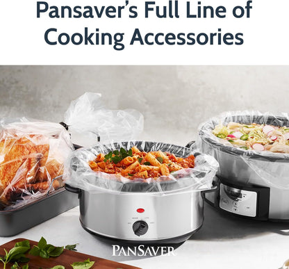 PanSaver Hotel Clear Pan Liners, Disposable Buffet Pan Liners, Ovenable up to 400F, Half Pan Liner - 12.5 x 5.5 in