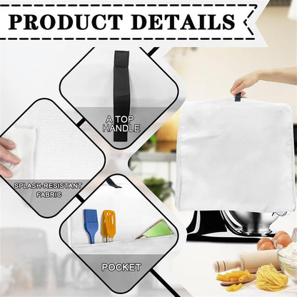 Floral Stand Mixer Cover for Kitchen Aid Mixers, Accessories with Pockets, Suitable for Kitchen Mixer Cover