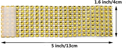 KPOSIYA Napkin Rings - Pack of 60 Rhinestone Diamond Adornment for Weddings and Holiday Parties