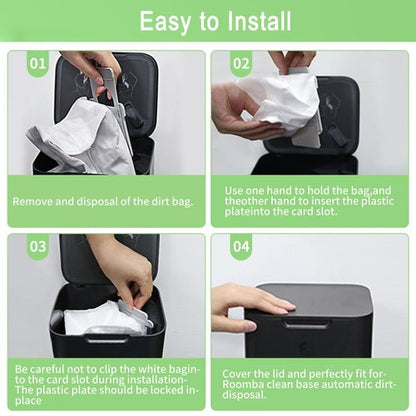 18 Pack Vacuum Bags Compatible with iRobot Roomba i7 i7+ i3 i3+ i8 i8+ j5+ i5+ i4 i4+ i1+ i6 i6+ j5+ j7 j7+ s9 s9 Plus Bags Automatic Dirt Disposal Bags
