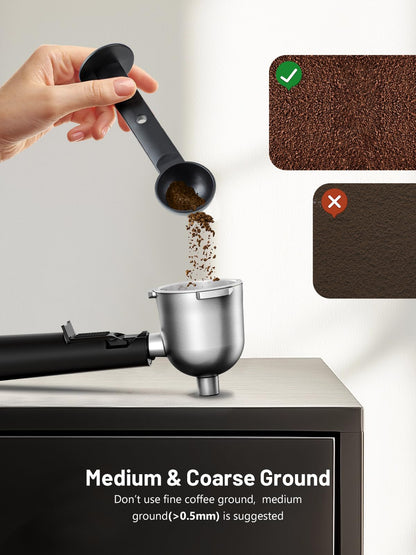 KEENSTAR 3.5Bar Espresso Machine with Milk Frother, 800W Compact Espresso and Cappuccino Machine with Preheating Function, 4 Cup Espresso Maker for Cappuccino or Latte, Gift for Coffee Lover