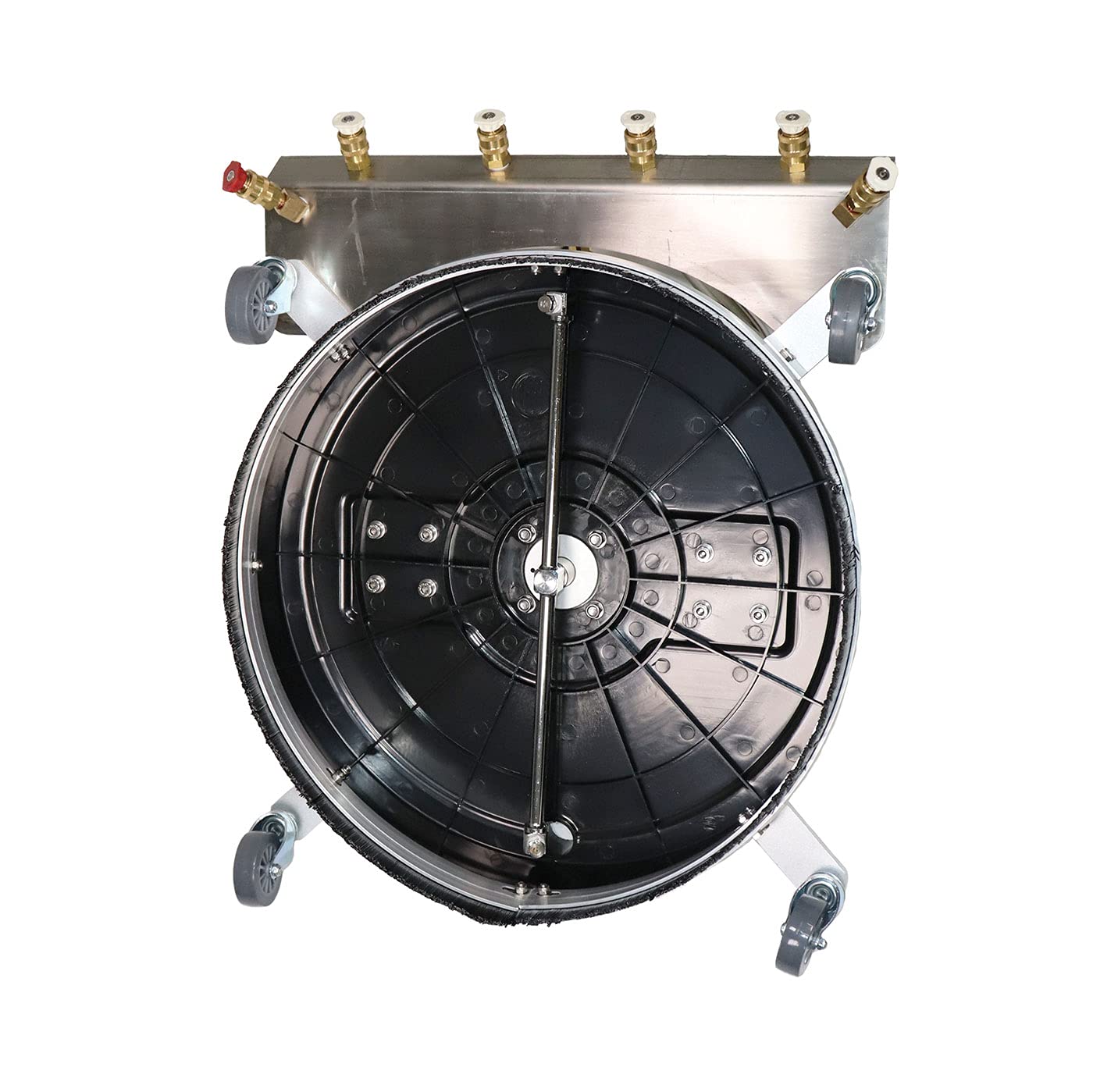 Erie Tools 20" Polypropylene Surface Cleaner with Wheels, 4 Nozzle Spray Bar, Side Nozzles Front Spray Bar, Dual Trigger Guns, Wheels, 4000 PSI 4 GPM
