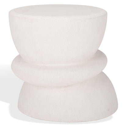 SAFAVIEH Couture Collection Henrietta Contemporary Ivory Concrete Accent Table (Fully Assembled)