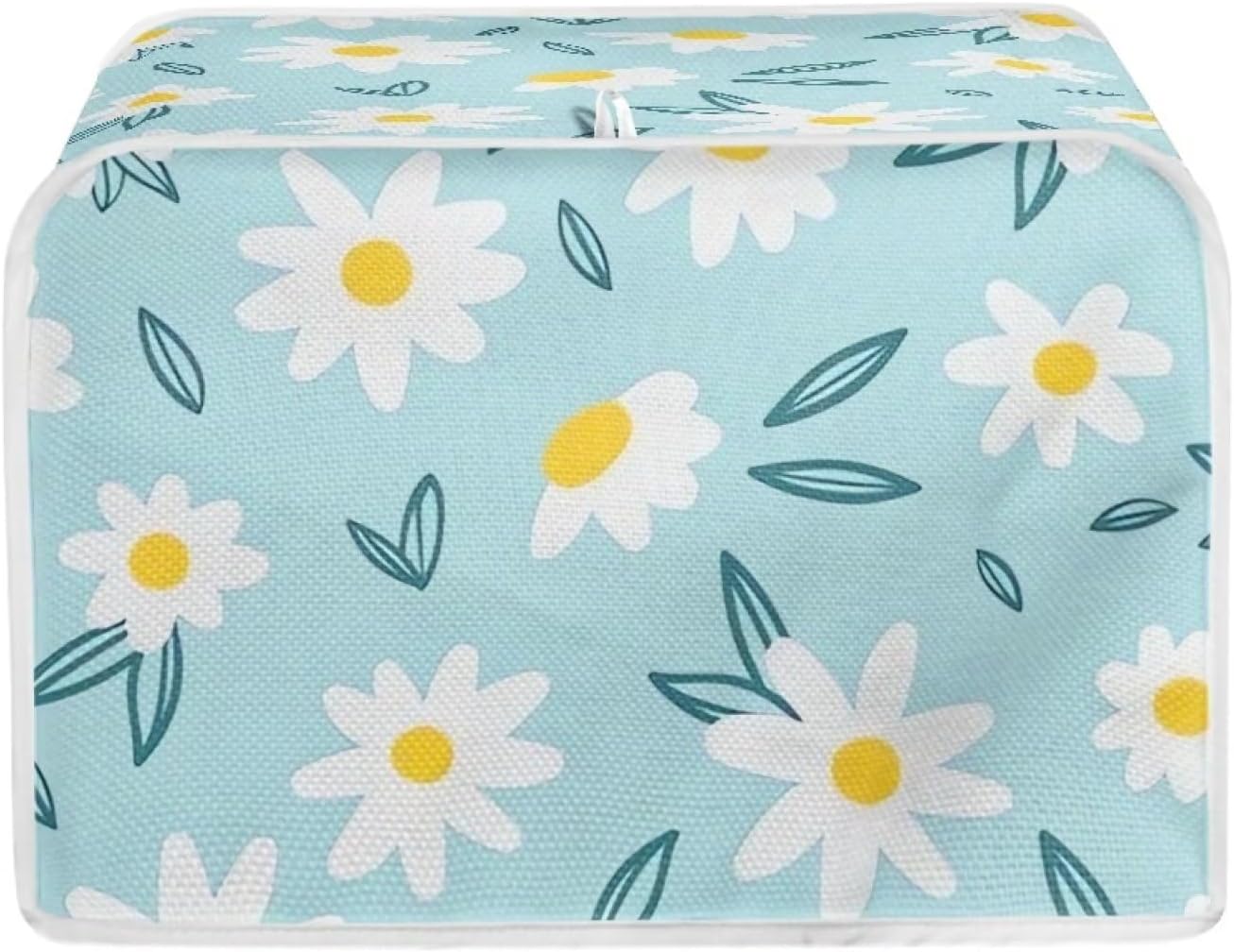 ZFRXIGN Light Blue Daisy Toaster Cover, 2 Slice Kitchen Small Appliance Covers, Machine Washable Dust Cover