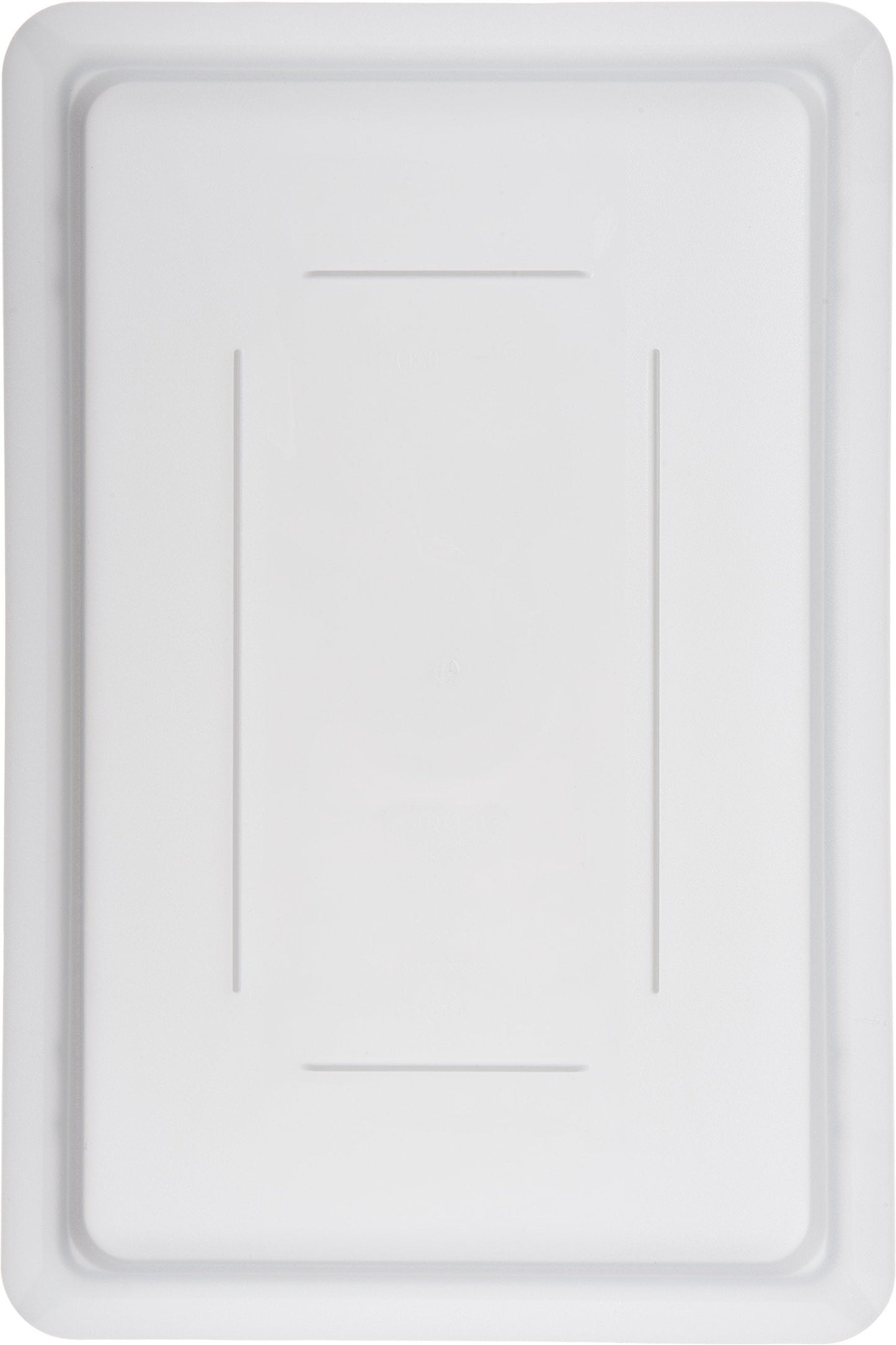 Carlisle FoodService Products Storplus Food Storage Container Lid Lock-Tight Lid with Stackable Design for Catering, Buffets, Restaurants, Polyethylene (Pe), 18 x 12 Inches, White, (Pack of 6)