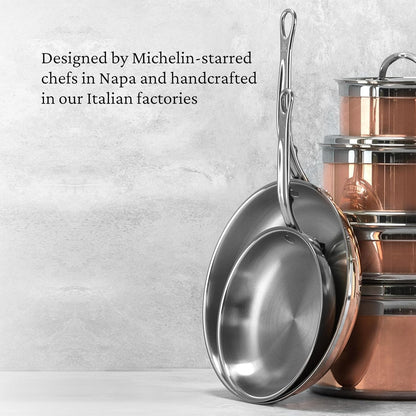 Hestan - CopperBond Collection - 100% Pure Copper Frying Pan, Induction Cooktop Compatible, 12.5-Inch