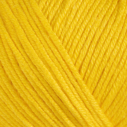 HobbyMia Baby Cotton Blend Yarn – Soft Sport Weight Yarn for Crochet & Amigurumi - 50g/180yds - 60% Cotton 40% Acrylic - Ideal for Baby & Knitting Proj. & 10 Stitch Markers(Mustard Yellow, 4 Balls)
