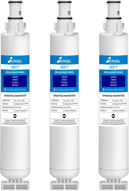 4396701 9915 Water Filter Replacement for EDR6D1-4396701, Compatible with Kenmore 3-Pack