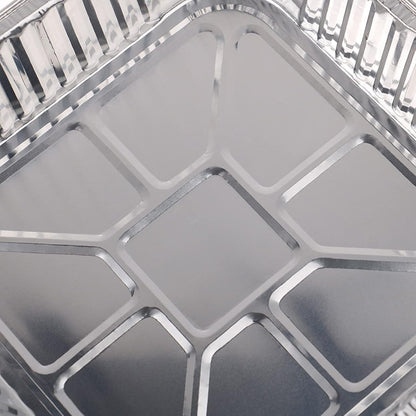 10pack- 8 x 8 Aluminum Foil Pans, Disposable Heavy Duty Square Baking Cake Pans for Homemade Breads