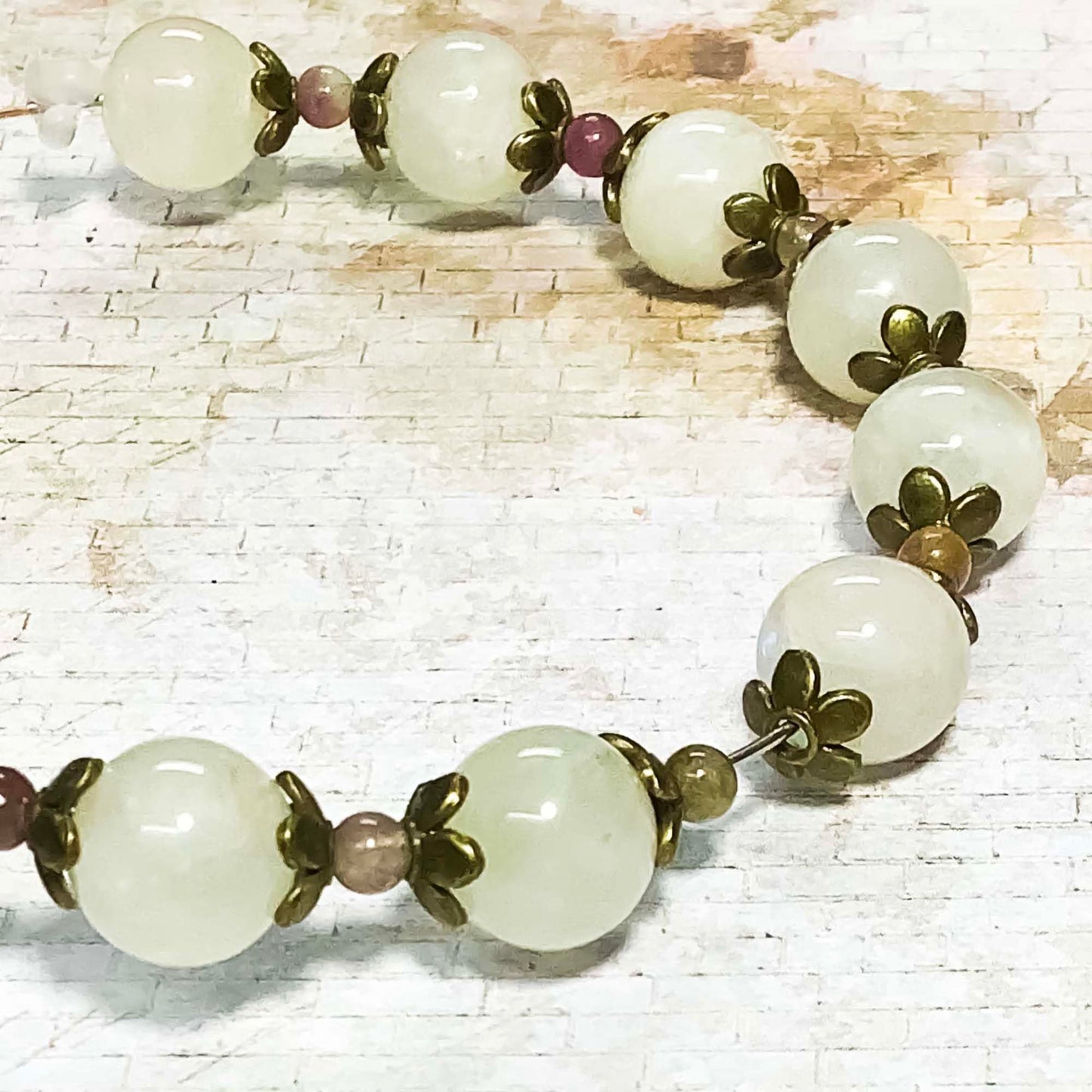 Heather's cf Flower Bead Caps Custom Fancy Charm Jewelry Making Spacer Kit Findings Bulk Vintage for Bracelets Earrings Necklaces Rings Beading Supplies Craft Non Tarnish DIY (Bronze Petal - 500 Pcs)