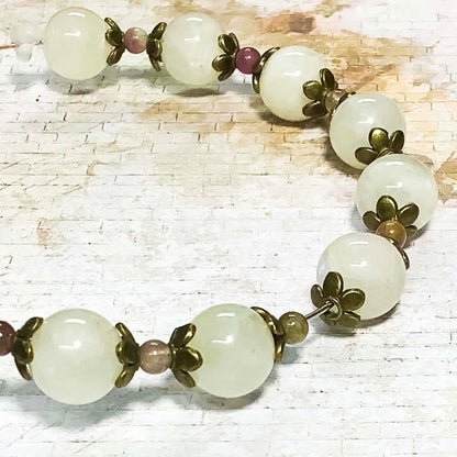Heather's cf Flower Bead Caps Custom Fancy Charm Jewelry Making Spacer Kit Findings Bulk Vintage for Bracelets Earrings Necklaces Rings Beading Supplies Craft Non Tarnish DIY (Bronze Petal - 500 Pcs)