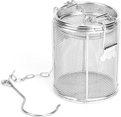 Tea Spice Seasoning Strainer Filter Mesh, Stainless Steel Herbal Filter for Soup Seasonings, Tea Infuser Basket